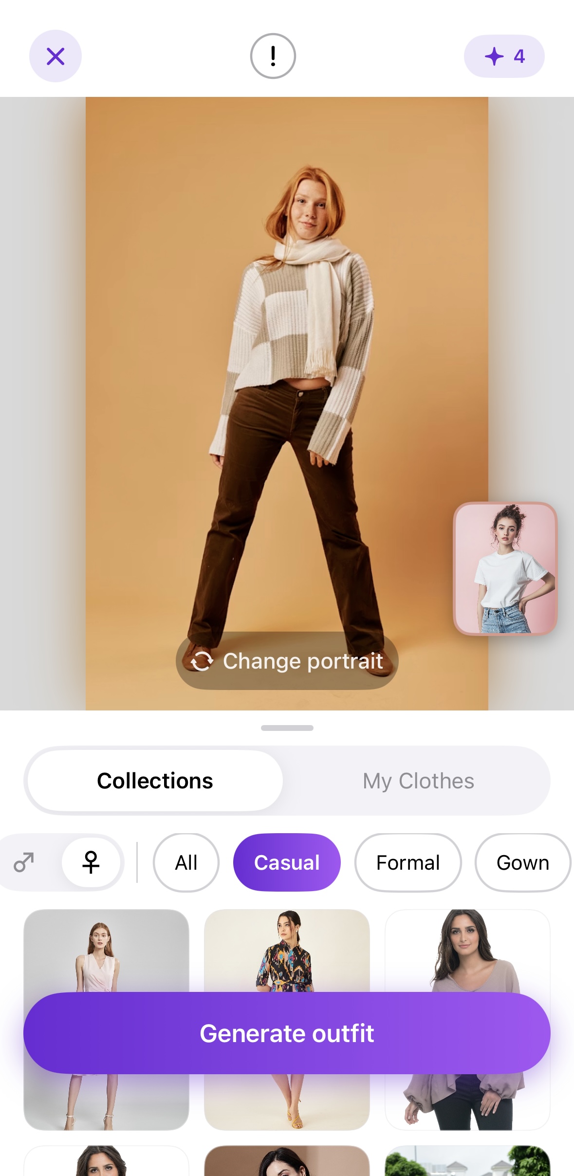 DripRoom: AI Outfit Try-On app screenshot